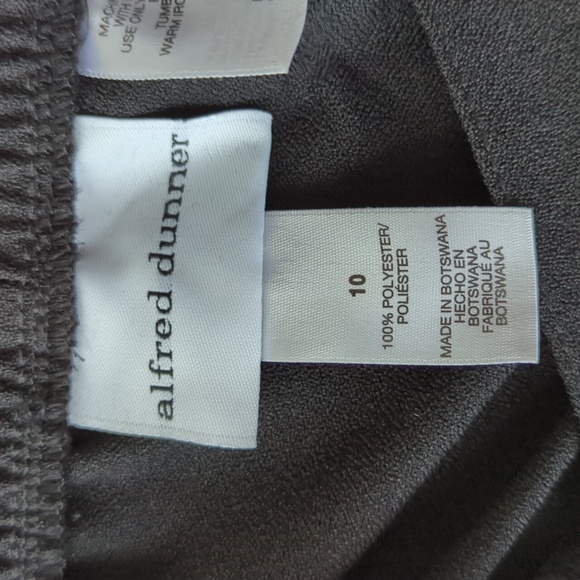 NEW Alfred Dunner Stretch Waist Trouser Pants 10 Black - Picture 5 of 16